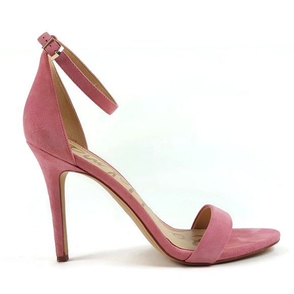 Sam Edelman Amee Ankle Strap Suede Heels - Picture 3 of 8
